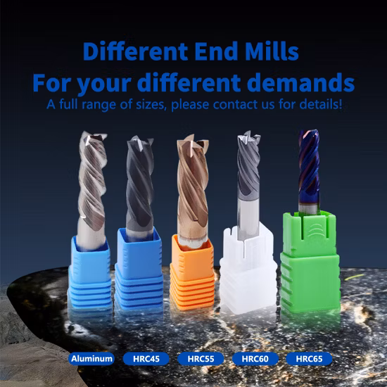 High Quality End Mill for Aluminum Dlc Coating Micro Size 0.5mm / 0.7mm Endmill Cutter