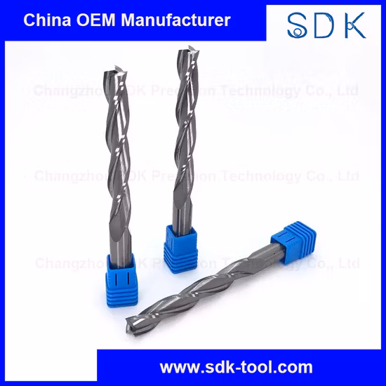 Prefessional Customized Single Straight Hole 3 Flute Carbide Cutting Tools End Mills for Woodwork