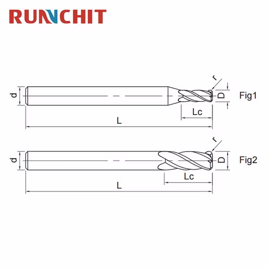 High Speed CNC Milling Corner Radius Cutters Single Flute Cutter 2 Flutes Ball Nose Endmill HRC65 4 Flute Square Carbide End Mill D6.0*R0.3*16*L75*D6 (HRBH0603)