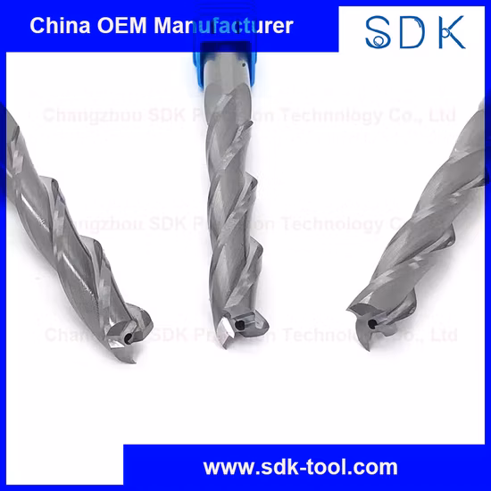 Customized Prefessional 3 Flutes Single Straight Hole Tungsten Carbide Cutting Tools for Woodwork